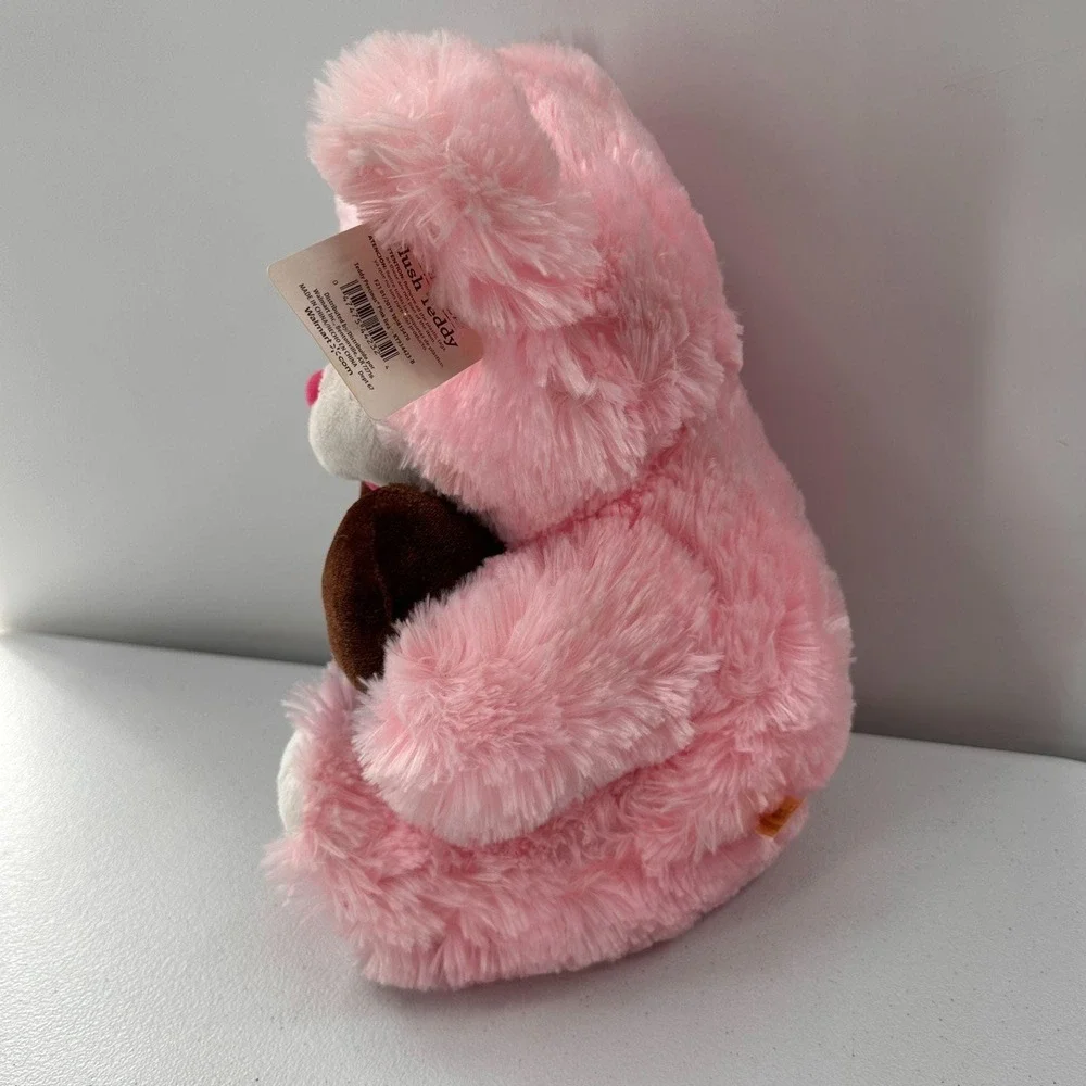 Mothers Day Plush Pink Teddy Bear Dan Dee Heart Chocolate Rose Gift Set Best Mom
